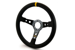 Kierownica sportowa RRS MONTE 350mm offset 65mm skóra