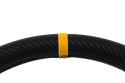Kierownica sportowa SLIDE 350mm offset 90mm carbon yellow strip