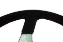 Kierownica zamszowa RRS OFF ROAD 380mm offset 0mm