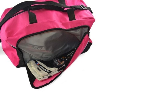 Torba RRS na kask i kołnierz HANS szara