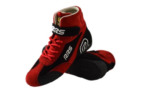 Buty zamszowe rajdowe RRS FIA czerwone