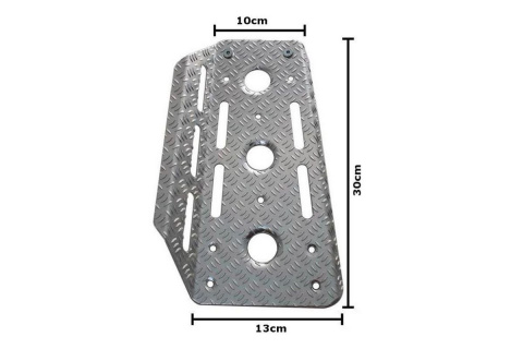 Podstopnica dla kierowcy RRS 300x120mm aluminiowa czarna
