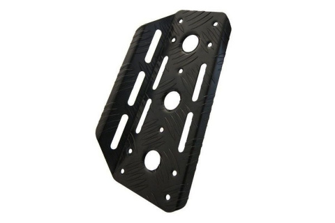 Podstopnica dla kierowcy RRS 300x120mm aluminiowa czarna