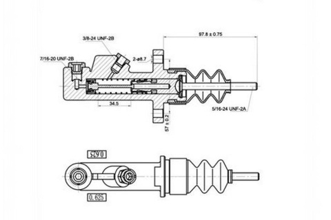 Pompa hamulca hydraulicznego 0,75" RRS