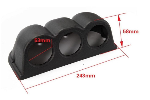 Uniwersalny adapter do zegarów KONSOLA 3x52mm EPMAN