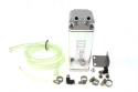 Oil catch tank D1Spec 0,9l 9mm silver Square