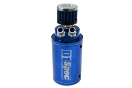 Oil catch tank D1Spec 0,7l 15mm blue + filtr