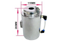 Oil catch tank TurboWorks 2l 9mm 14mm + filtr silver