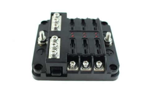 Skrzynka bezpieczników 6 obwodów uni + masa