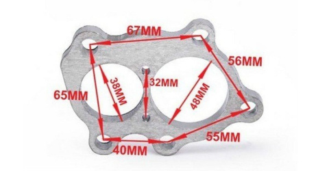 Flansza downpipe T25 T210 GT30 GT32