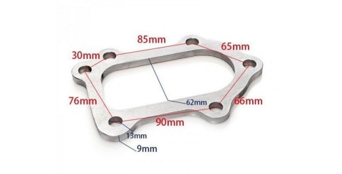 Flansza downpipe Toyota Celica GT4 MR2 CT26 3S-GTE