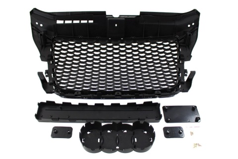 Grill AUDI A3 8P 2009-2012 RS-STYLE chrome-black
