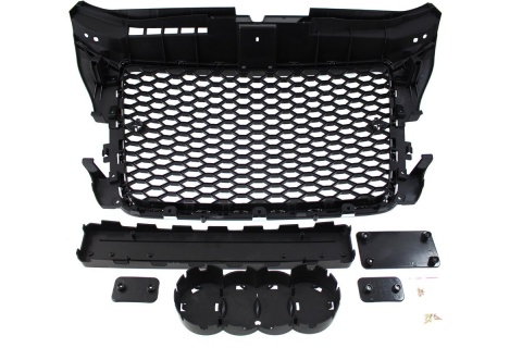 Grill AUDI A3 8P 2009-2012 RS-STYLE chrome-black PDC