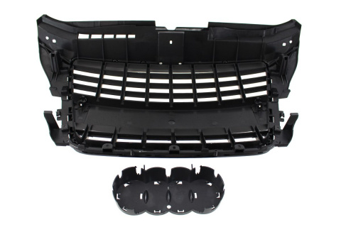 Grill AUDI A3 8P 2009-2012 S8-STYLE bright black PDC