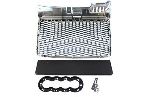 Grill AUDI A4 B7 2004-2008 RS-STYLE chrome-black
