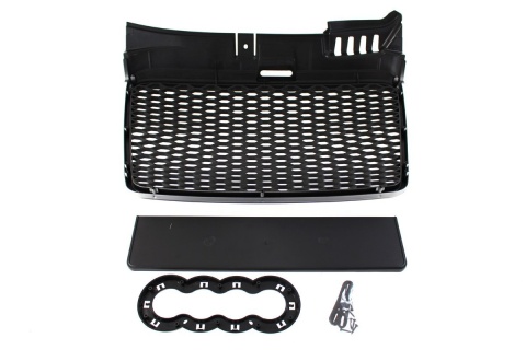Grill AUDI A4 B7 2004-2008 RS-STYLE silver-black