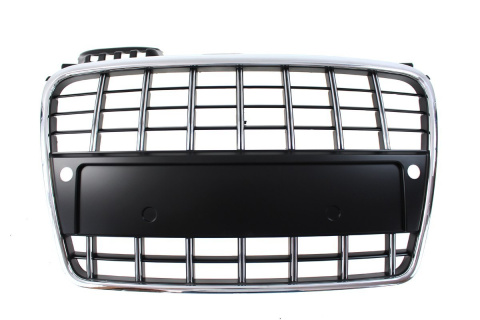 Grill AUDI A4 B7 2005-2008 S8-STYLE chrome-black PDC