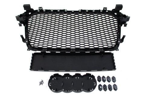 Grill AUDI A4 B8 2012-2015 RS-STYLE bright black