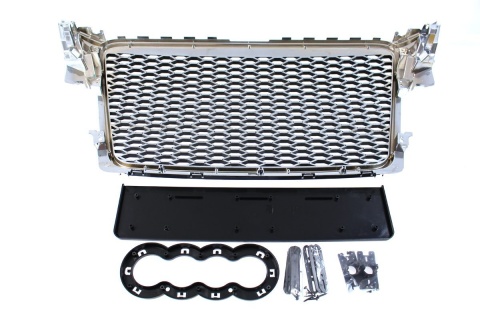 Grill AUDI A4 B8 2008-2012 RS-STYLE chrome-black PDC
