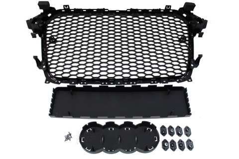 Grill AUDI A4 B8 2012-2015 RS-STYLE chrome-black PDC
