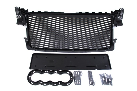 Grill AUDI A4 B8 2008-2012 RS-STYLE silver-black PDC