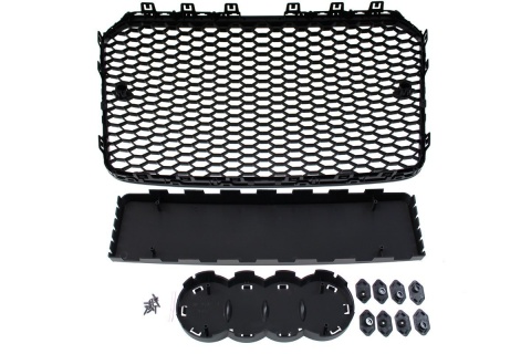 Grill AUDI A5 8T 2013-2016 RS-STYLE bright black