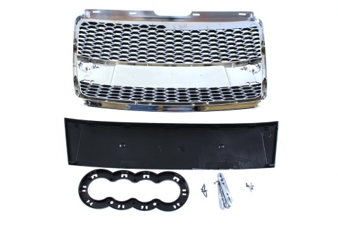 Grill AUDI A6 C6 2004-2009 RS-STYLE chrome-black