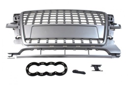 Grill AUDI Q5 8R 2009-2012 silver