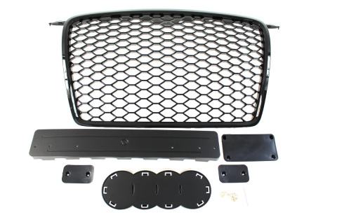Grill AUDI A3 8P 2005-2009 RS-STYLE bright black