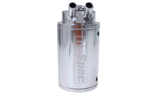 Oil catch tank D1Spec 0,7l 15mm silver + filtr