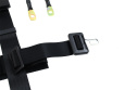Pasy sportowe 3 punktowe 2" SLIDE napinacz + mocowania black