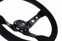 Kierownica zamszowa Turn One 350mm offset 80mm