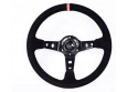 Kierownica zamszowa Turn One 350mm offset 80mm