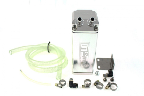 Oil catch tank D1Spec 0,9l 15mm silver Square