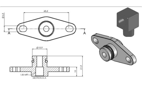 Adapter regulatora ciśnienia paliwa SUBARU WRX STI 2008+ Turbosmart