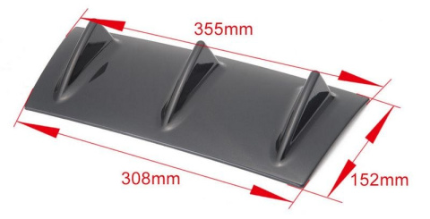 Dyfuzor dokładka zderzaka aerodynamiczna lip x3