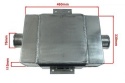 Intercooler wodny 254x230x115 3" 0st TurboWorks