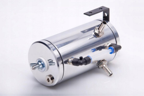 Oil catch tank Properfekt 20mm silver