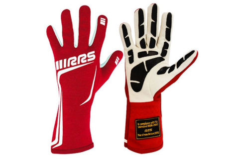 Rękawice RRS GRIP 2 HOMOLOGACJA FIA czerwone