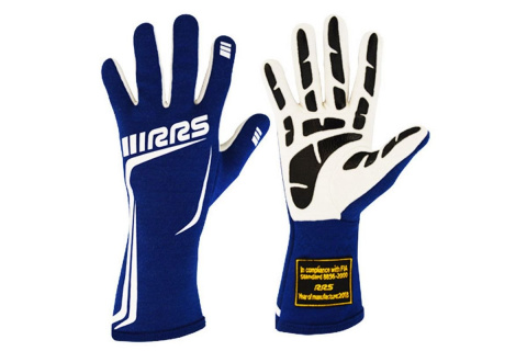 Rękawice RRS GRIP 2 HOMOLOGACJA FIA niebieskie