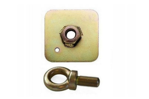 Mocowanie pasów FIA PŁYTKA 65x65 3mm + ŚRUBA 7/16" RRS