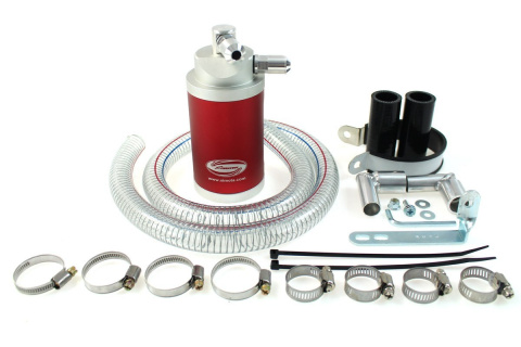 Oil catch tank Simota 0.9l 18mm 25mm PRO red