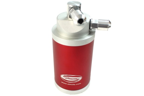 Oil catch tank Simota 0.9l 18mm 25mm PRO red