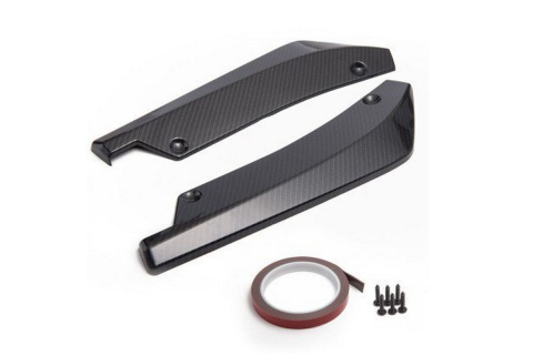 Uniwersalne lotki dokładki tylnego zderzaka carbon
