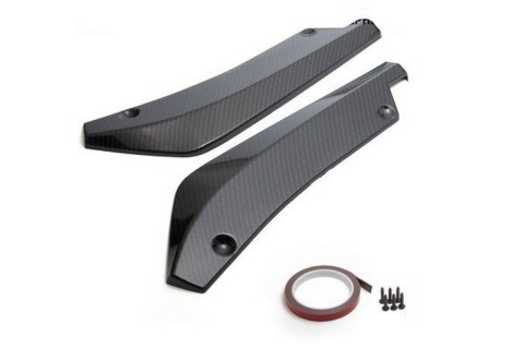 Uniwersalne lotki dokładki tylnego zderzaka carbon