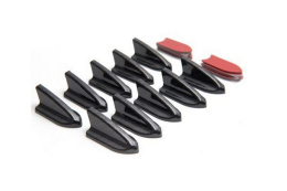 Uniwersalne płetwy shark na bagażnik klapę dach black x10