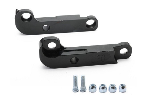 Adaptery zwiększające kąt skrętu 25% BMW E36 drift black