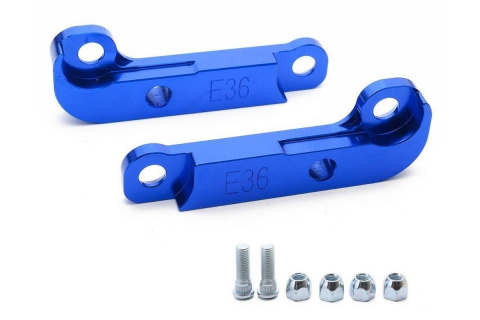 Adaptery zwiększające kąt skrętu 25% BMW E36 drift blue