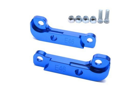 Adaptery zwiększające kąt skrętu 25% BMW E46 drift blue