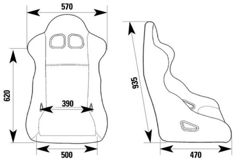 Fotel sportowy OMP FIA TRS-X
